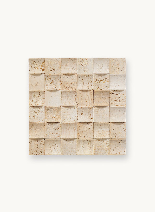 Beige 3D Block